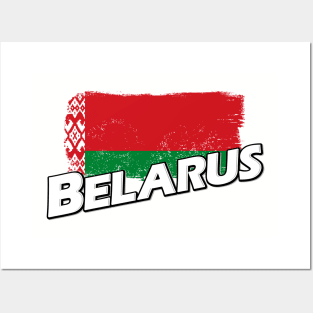 Belarus flag Posters and Art